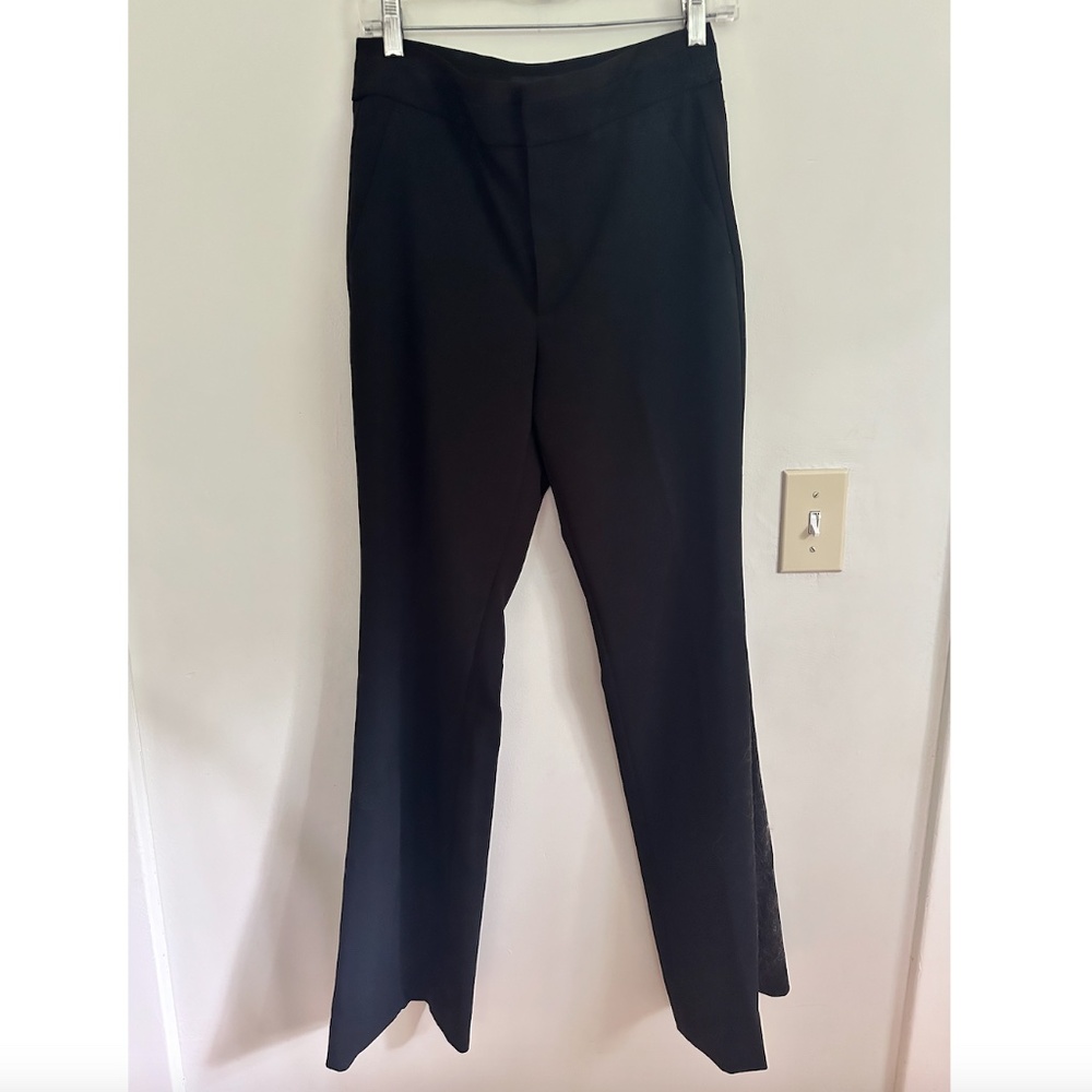 Banana Republic Black Dress Pants with Side Trim, Size 4/S